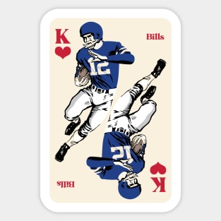 Buffalo Bills King of Hearts Sticker